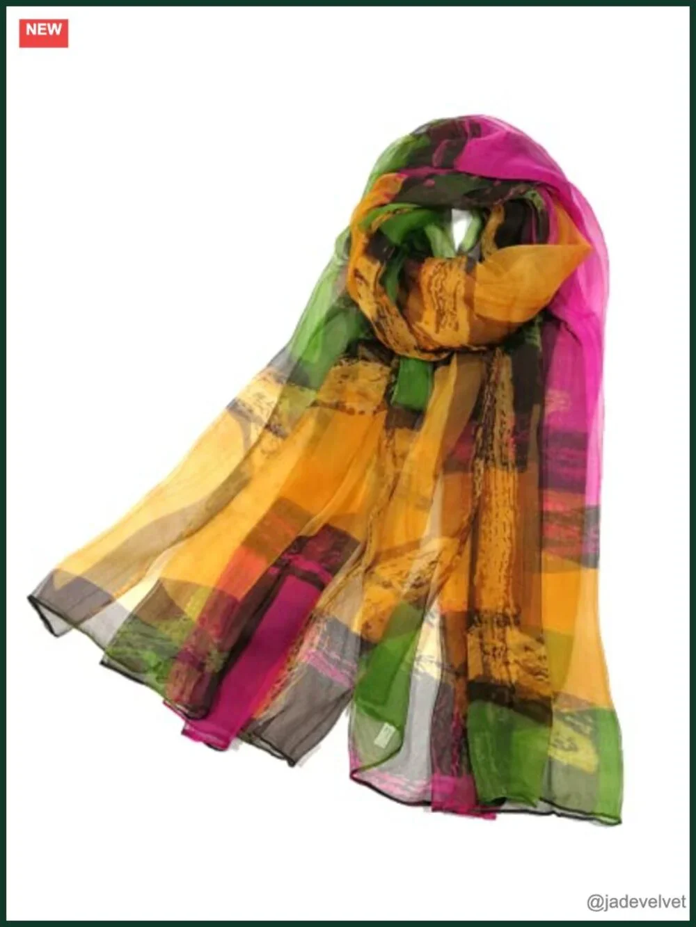 Mulberry Silk Blend Fashion Scarf in Gift Box